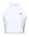 Fila Tama Sport T-shirts & Tops In White Polyester In White