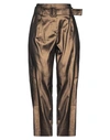 TRUE ROYAL TRUE ROYAL WOMAN PANTS BRONZE SIZE 4 COTTON, ELASTANE,13434713PC 2