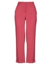 Via Masini 80 Casual Pants In Red