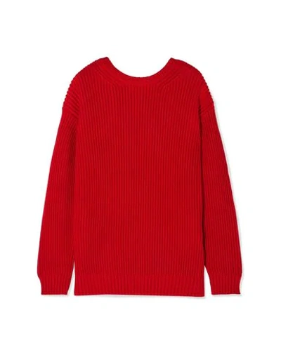 Chinti & Parker Weekend Ribbed Cotton Sweater In Red
