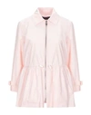 Trussardi Jeans Full-length Jacket In Light Pink