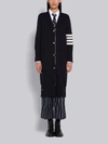 Thom Browne 4-bar V-neck Long Cardigan In Blue