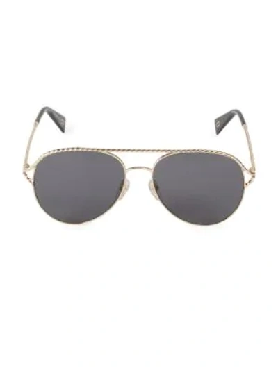 Marc Jacobs 58mm Aviator Sunglasses In Grey