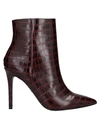 WINDSOR SMITH WINDSOR SMITH WOMAN ANKLE BOOTS BURGUNDY SIZE 10 SOFT LEATHER,11830142FJ 7