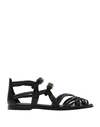 See By Chloé Katie Braided Flat Sandal In Black