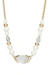 ALEXIS BITTAR ASTERIA NOVA ENCASED PEBBLE STRAND NECKLACE,AB94N018000