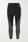 P.e Nation Dominion Star Print Performance Leggings In Black