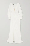 ALEX PERRY CLARK DRAPED CREPE GOWN