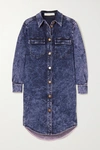 SEE BY CHLOÉ ACID-WASH DENIM MINI DRESS