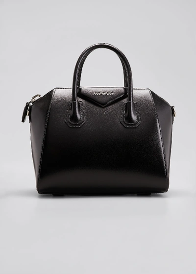 Givenchy Antigona Small Leather Bag In Black