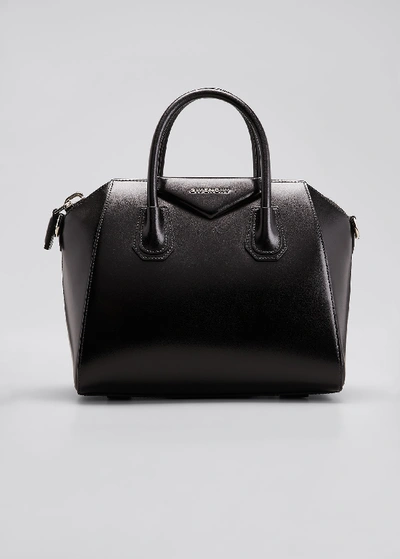 Givenchy Antigona Small Top Handle Bag In Box Leather In Black