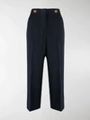 GIVENCHY CROPPED TROUSERS WITH 4G BUTTON,14835119