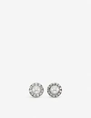 GUCCI INTERLOCKING G FAUX-PEARL AND CRYSTAL EARRINGS,R00072896