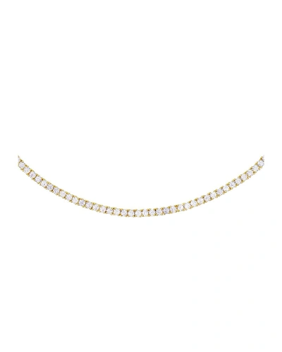 Adinas Jewels Cubic Zirconia Tennis Choker In Gold