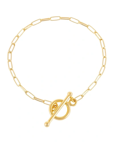 Adinas Jewels Toggle Chain Bracelet In Gold