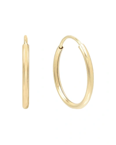 Adinas Jewels 14k Gold Endless Hoop Earrings