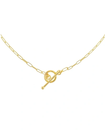 Adinas Jewels Chain Toggle Necklace In Gold