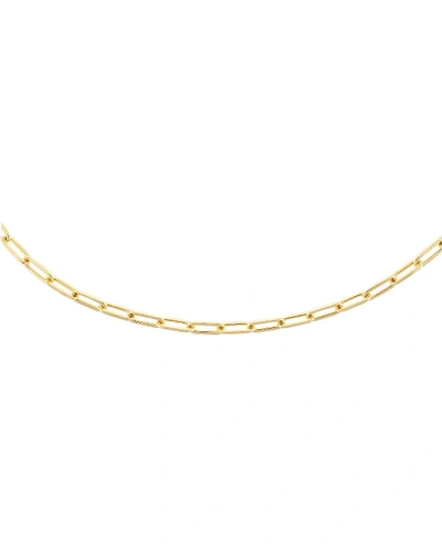 Adinas Jewels Oval-link Necklace In Gold