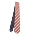 Missoni Multi Stripe Zig-zag Tie In Burgundy