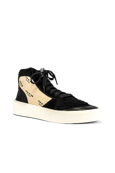 Fear Of God Strapless Skate Mid Trainers In Black,beige