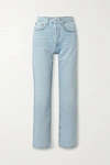 AGOLDE '90S DISTRESSED MID-RISE STRAIGHT-LEG JEANS