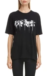 SAINT LAURENT PALM PRINT TEE,601977YBPA2