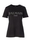 BALMAIN 3 BTN METALLIC VINTAGE LOGO T-S,11198683