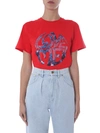 Alberta Ferretti Love Me Embellished T-shirt In Rosso