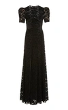THE VAMPIRE'S WIFE EMBROIDERED LACE MAXI DRESS,769479