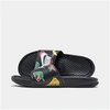 Nike Women's Benassi Jdi Print Slide Sandals In Black
