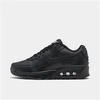 Nike Big Kids Air Max 90 Casual Sneakers From Finish Line In Black/black/black/white