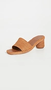 Carrie Forbes Bou Heeled Mules Cognac In Brown
