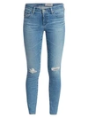 AG Legging Ankle Mid-Rise Distressed Skinny Jeans