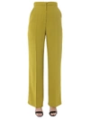 Alberta Ferretti Wide Trousers In Verde