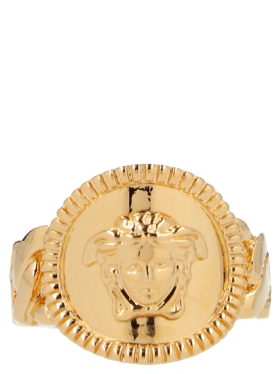 Versace Medusa Ring In Gold