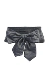 Philosophy Di Lorenzo Serafini Soft Belt With Bow In Nero