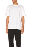 Y-3 Chest Logo Tee In Core White