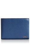 Tumi Monaco Global Leather Wallet With Coin Pocket In Cobalt