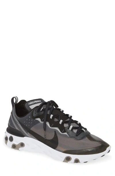 Nike React Element 87 Sneakers In Black