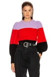 A.L.C A.L.C. SAMMY jumper IN PURPLE,RED,STRIPES,ALC-WK121