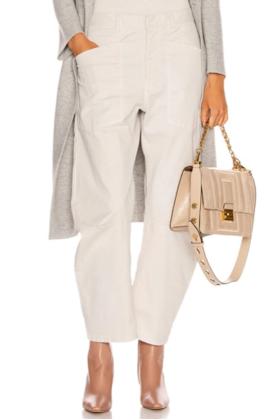 Nili Lotan Shon Barrel Jeans In Cream In White