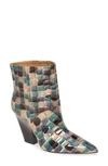 Tory Burch Lila Ankle Bootie In Blue Multi