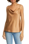 L AGENCE KAY COWL NECK SILK TANK,40097CLW
