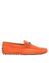 TOD'S TOD'S MAN LOAFERS ORANGE SIZE 9 LEATHER,11696889JO 4
