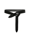 Isabel Marant Lecce Leather Pull-through Belt In Black