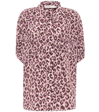 Zimmermann Super Eight Leopard-print Silk Crepe De Chine Shirt In Multicoloured