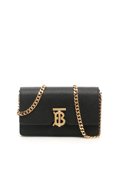 Burberry Tb Carrie Bag In Black