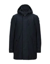 Woolrich Down Jacket In Dark Blue