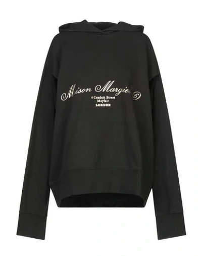 Mm6 Maison Margiela Hooded Sweatshirt In Black