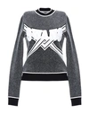 Off-white Off White Swan Knitwear In Steel Grey